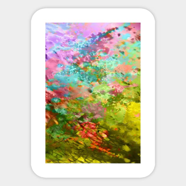 Dream Abstract Painting Sticker by saradaboru